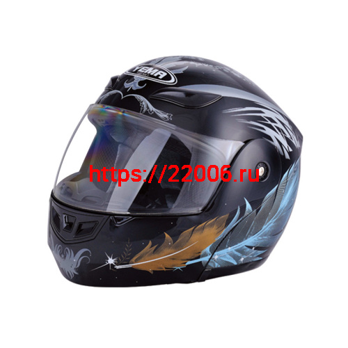 Мотошлем YM-920 перо (XS)