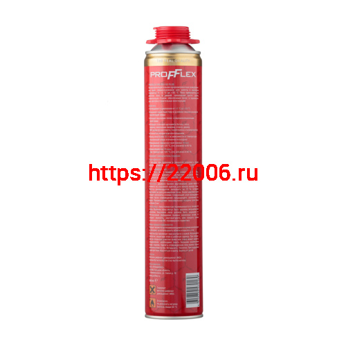 Пена монтажная PROFFLEX PRO RED Plus 65л зимняя фото 2