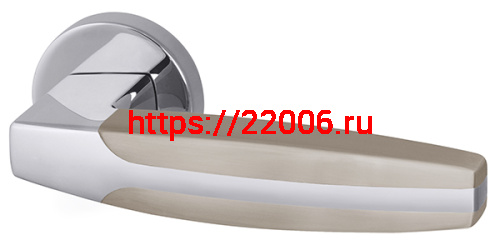 Ручка Armadillo (Армадилло) раздельная R.URB52.ARC (ARC URB2) SN/CP-3 матовый никель/хром