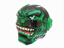 Мотошлем закрытый MASEI 610 Monster зеленый (M)