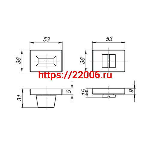 Ручка Armadillo (Армадилло) поворотная BK6.K.UCS36 (BK6 UCS) FSG-39 флорентийское золото фото 3