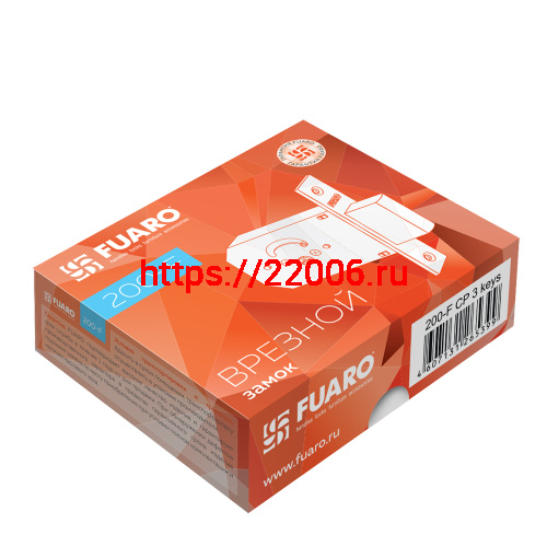 Замок Fuaro (Фуаро) врезной крестообразный X200 F (200 F) CP хром 5key фото 2