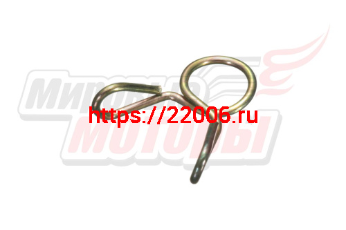 Хомут шланга пружинный, проволочный, одновитковый, диаметр 5 мм