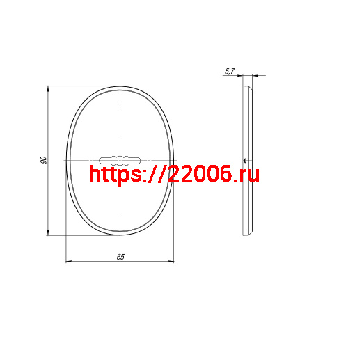 Накладка Fuaro (Фуаро) на сувальдный замок ESC.S.ECO/OV.475 (ESC 475 eco) CP хром фото 2