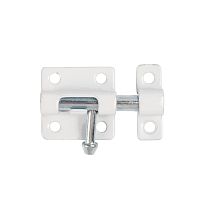 Шпингалет Ajax (Аякс) мебельный металлический SPD40х30 WH белый