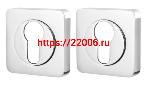 Накладка Armadillo (Армадилло) под цилиндр ET.K.SQ52 (ET/SQ) CP-8 хром