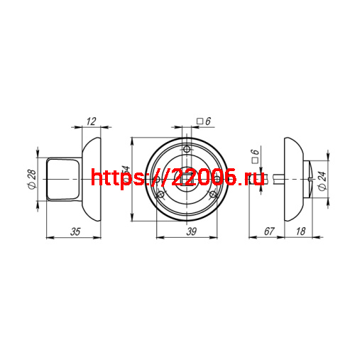 Ручка Armadillo (Армадилло) поворотная BK6.R.LD54 (BK6) SG/GP-4 матовое золото/золото фото 3