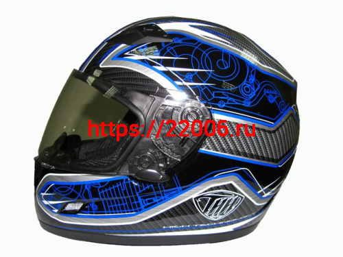 Мотошлем THH TS-39 №8 black/blue (S)