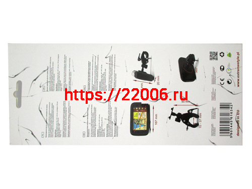 Водоотпорный чехол "SMART 6" с креплением на руль для смартфонов