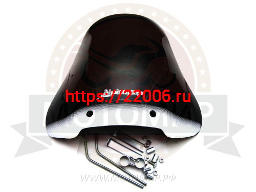 Щиток ветровой (00) (квадр. фара) орг.стекло Задиак Дельта Атлант Динго с/к (Россия)