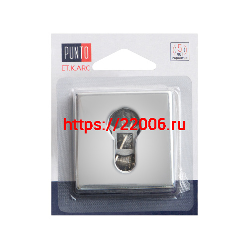 Накладка Punto (Пунто) под цилиндр ET.K.ARC.Q52 (ET ARC) CP-8 хром фото 2