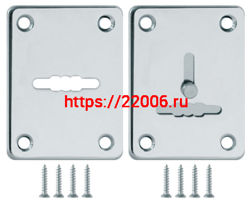 Накладка Fuaro (Фуаро) на сувальдный замок ESC.S-lift+S/K.set (ESC081/082) хром (2шт.)