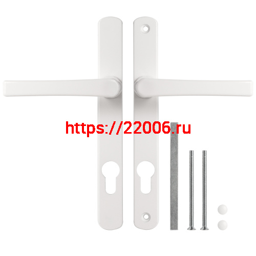 Ручка Punto (Пунто) на планке HANDLE.92.25.67-75 RAL 9016 белый фото 2