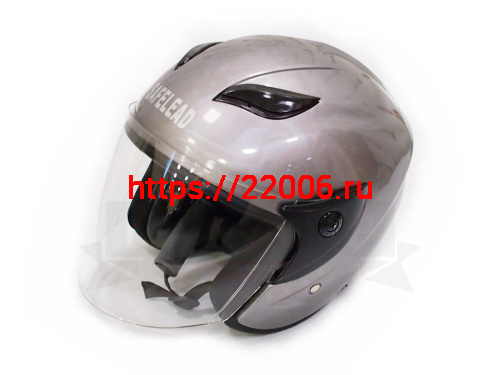 Шлем открытый "Safelead" HF-255В "колобки" Honda Grey размер M