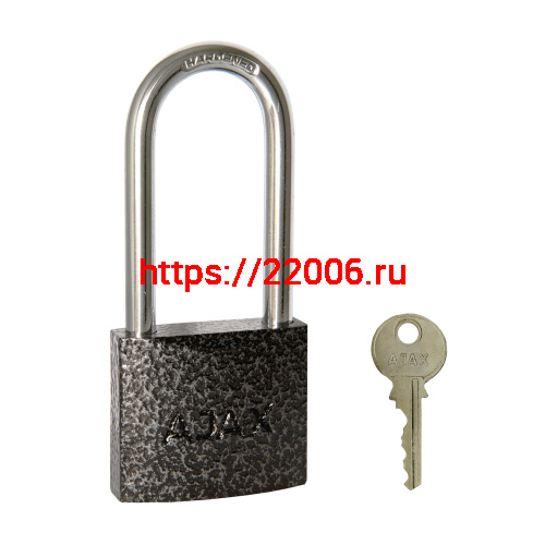 Замок Ajax (Аякс) навесной PD-0150-L MS 3 key англ./коробка