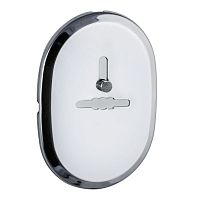 Декоративная Fuaro (Фуаро) накладка ESC 476 (90х65) СP ХРОМ на сувальдный замок с шторкой