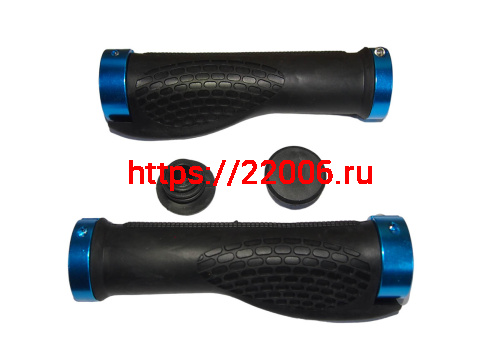 Грипсы для велосипеда 130мм, резина, анатомические, с алюминиевыми зажимами/ручки на руль, черные Грипсы для велосипеда 130мм, резина, анатомические, с алюминиевыми зажимами/ручки на руль, черные
