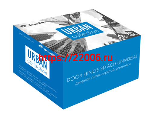 Петля Armadillo (Армадилло) скрытой установки U3D6000 CP (11160UN3D) хром фото 5