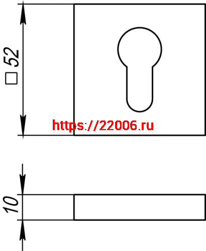 Накладка Fuaro (Фуаро) под цилиндр ET DM CF-17 кофе фото 3