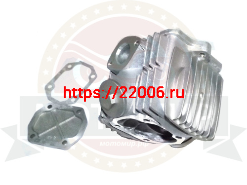 Головка цилиндра "Альфа, Zodiak" в сборе 50 мм (100 см3) (клапана, распр., коромысло и т.д.) фото 3