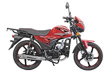 Мопед Alpha FX Max LUX (Форсир.) КРАСНЫЙ (сигнализация, багажник зад., литые диски, обтекатель фар, защита ног, LED фара и поворотники, перед. диск. т