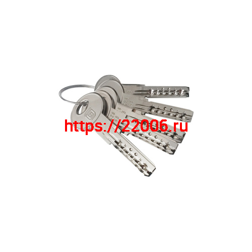 Цилиндровый механизм Guardian (Гардиан) с вертушком GB 72 мм (36/36V) Ni никель 5 кл. /128:4792/ фото 3