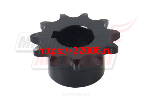 Звезда ведущая 11z мотобуксировщика (d=25мм, шаг 15,875, шпонка 8мм) фото 2 Звезда ведущая 11z мотобуксировщика (d=25мм, шаг 15,875, шпонка 8мм) фото 2