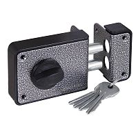 Замок Zenit (Зенит) накладной ЗН 1-3-1 серебро