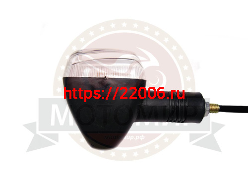 Боковой фонарь (BF-15) Мопед белое стекло квадратный (компл. 4 шт) (кол-во в упак. 200 шт.) фото 2