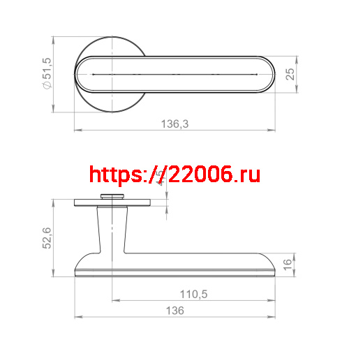 Ручка Armadillo (Армадилло) раздельная R.YM.FRAPPE AC-9 медь фото 3