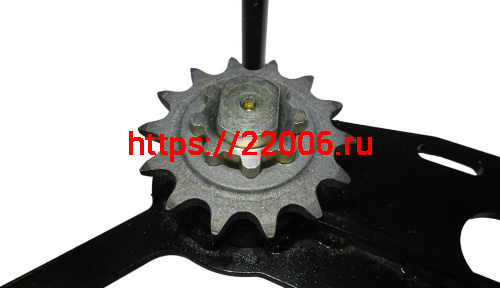 Вал промежуточный для мотоцикла САФАРИ 3 в сборе с кронштейном и звездами фото 3