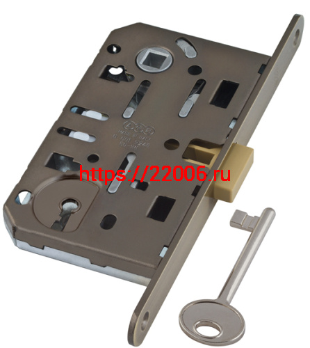 B06101.50.12 AGB (АГБ) Корпус врезного замка под ключ (ант. бр.) тех. уп. без отв. пл. MEDIANA POLARIS