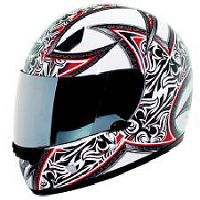 Мотошлем THH TS-38 №4 white/ red (M)