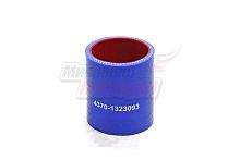 Патрубок охладителя наддувочного воздуха МАЗ,силикон.,синий,армир. L67мм,d50мм. (HH039)