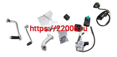 Двигатель 4т.  70 см3 (марк 1Р39FMA) Альфа Задиак (поршень 47мм), Кик+элект., 4 МКПП по кругу фото 6