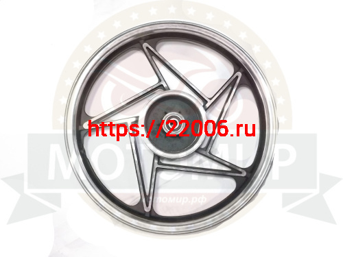 Обод 18" задний литой 1,85-18  Cobra Cross Fire (звезда) 4 колодки 130мм фото 2