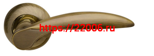 Ручка Armadillo (Армадилло) раздельная Diona LD20-1AB/GP-7 бронза/золото