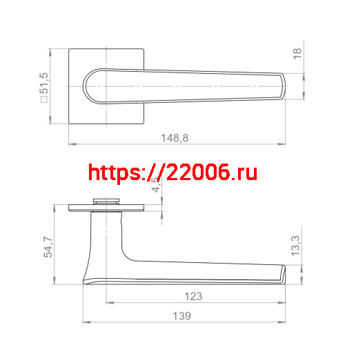 Ручка Armadillo (Армадилло) раздельная K.YM.VANILLA FSG-39 флор. золото фото 5