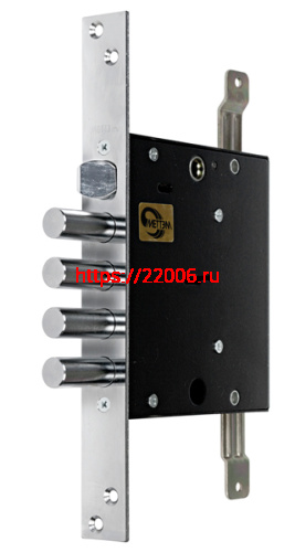 Замок Mettem (Меттэм) врезной сувальдный с защёлкой ЗВ9 143.1.0 с тягами, 5 кл.