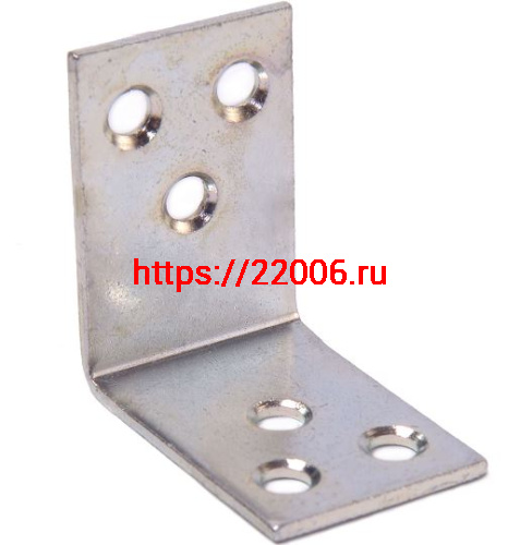 Уголок skobis (СКОБИС) мебельный 40x02 (40х40х30х2) цинк белый