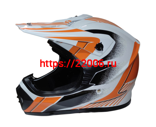 Шлем кроссовый KIRIN QL-128S, черный, красный, черн-крас, чер-желт, размер L фото 3