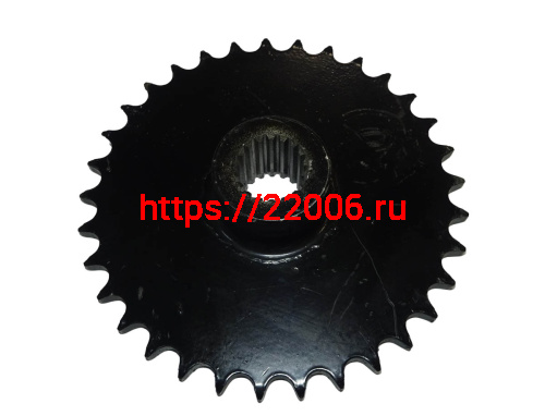 Звезда 33 зуб. (428) цепи, 12.7шаг, h31мм, на вал шлицевой от Бурана, мотобуксировщик