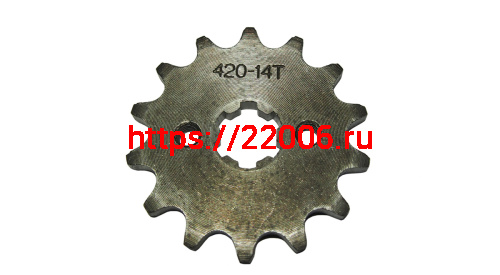 Звезда 14 зуб. (420) (d14-17, 2х30) цепи, ведущая ОВ-70 Zodiak, Монстр, Динго, Мустанг