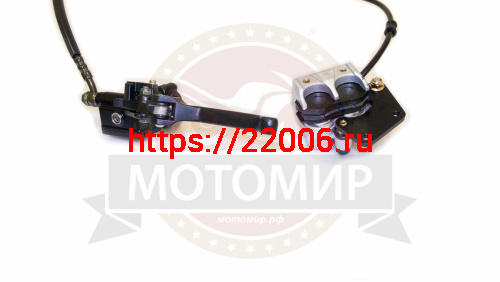 Гидравлика передняя в сборе Fighter125 (тормоз в сборе) посад.43мм, склад.ручка (L-1100mm, 2 поршня) фото 2