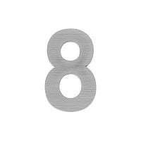 Цифра Fuaro (Фуаро) "8" самоклеящаяся SS304 (50х30) (FUARO) SSC сатинированный хром