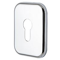 Декоративная Armadillo (Армадилло) Квадратная накладка на цилиндр ET-DEC SQ (ATC Protector 1) CP-8 Хром