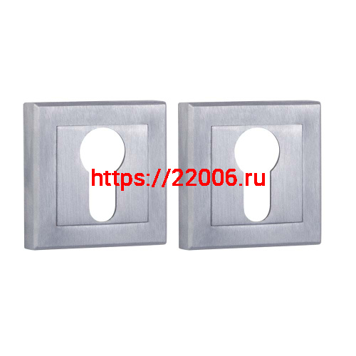 Накладка Punto (Пунто) под цилиндр ET.K.QL52 (ET QL) SSC-16 сатинированный хром