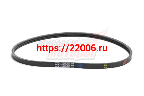 Ремень поликлиновый PIX Daewoo Matiz, Chevrolet Spark 0.8, Nissan Note, Micra (3PK-668)