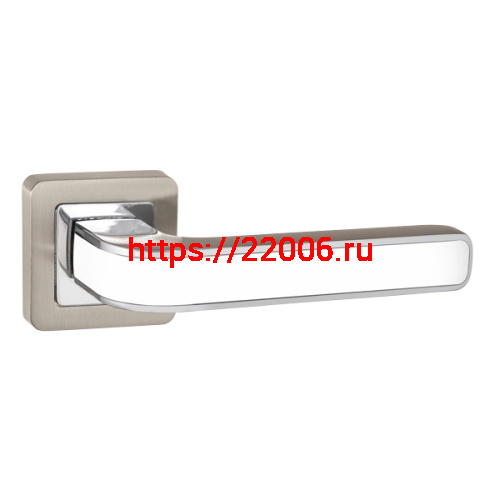 Ручка Punto (Пунто) раздельная K.QR52.NOVA (NOVA QR) SN/WH-19 матовый никель/белый