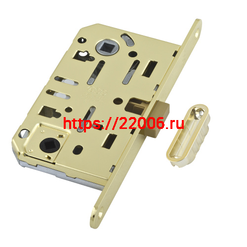 B06102.50.03.640 AGB (АГБ) Защелка врезная WC (лат.) MEDIANA POLARIS с отв. планкой (скин)